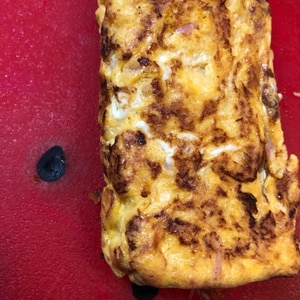 チーズと紅生姜入り卵焼き